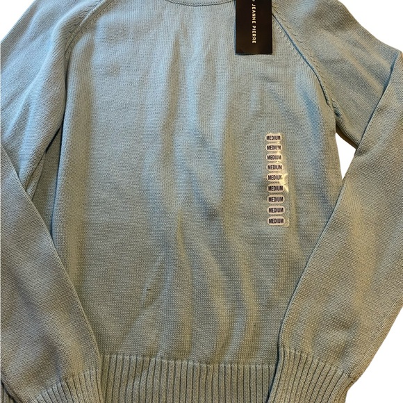 Women’s nwts baby blue cowl neck sweater by Jeanne Pierre 100% cotton sz M - Picture 3 of 13